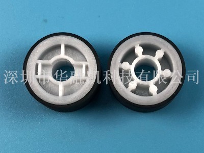 ATM機配件 銀行柜員機配件 自動柜員機 3Q8白色塑料芯膠輪（大）